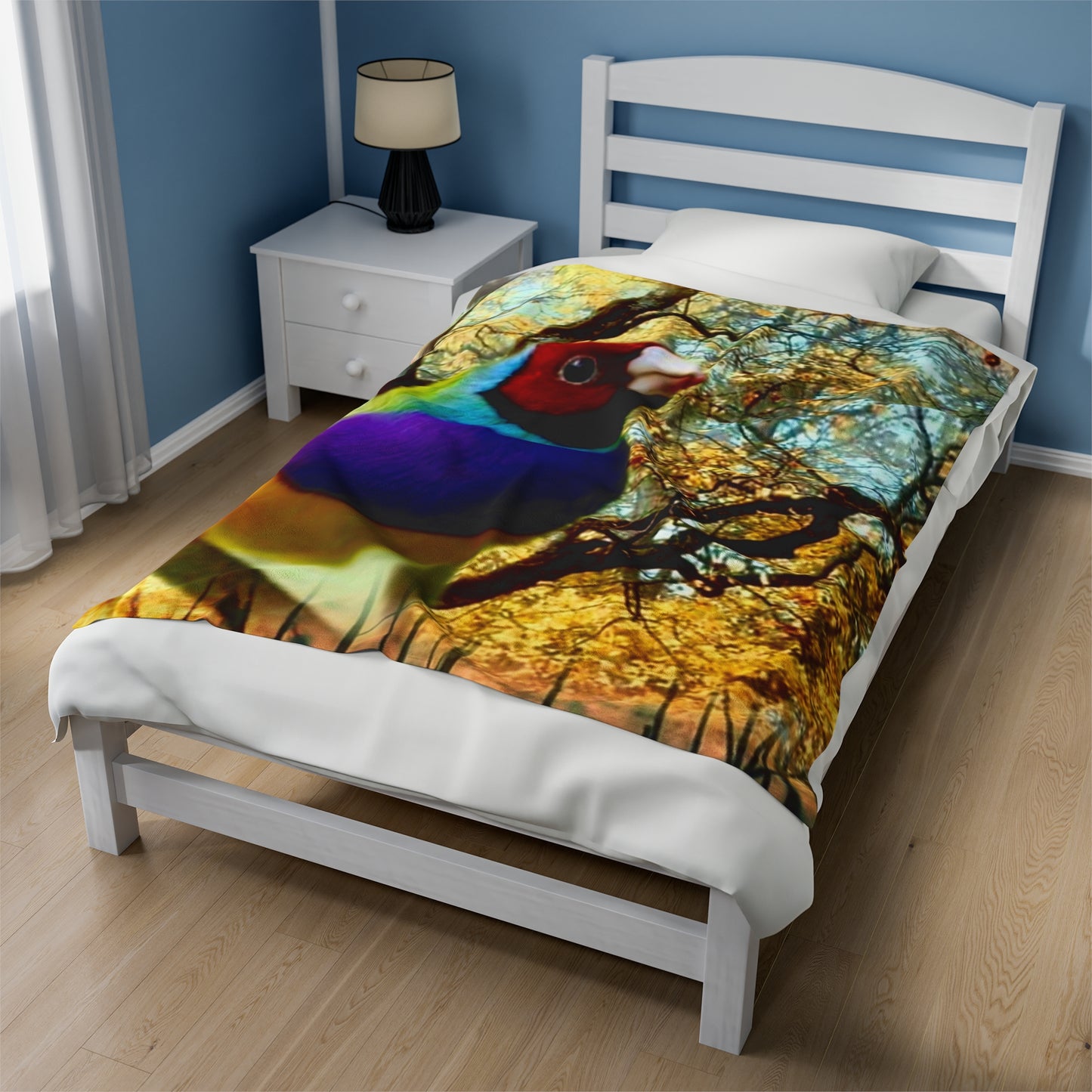 Bird Velveteen Plush Blanket
