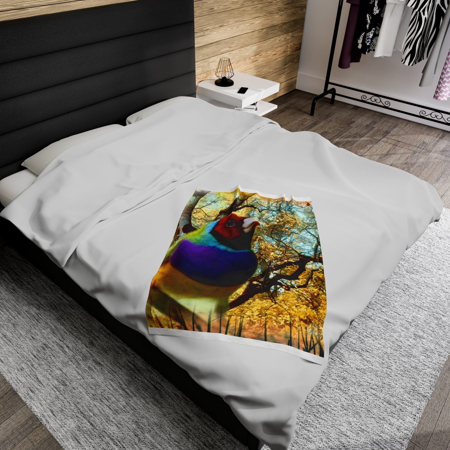 Bird Velveteen Plush Blanket